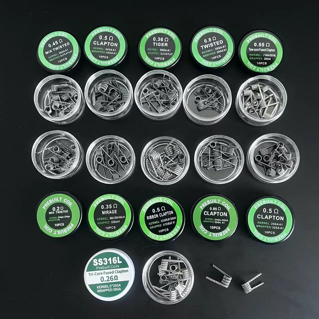 Clapton Wire Pre Built - DL RDL 3mm Spiral ID PreBuilt