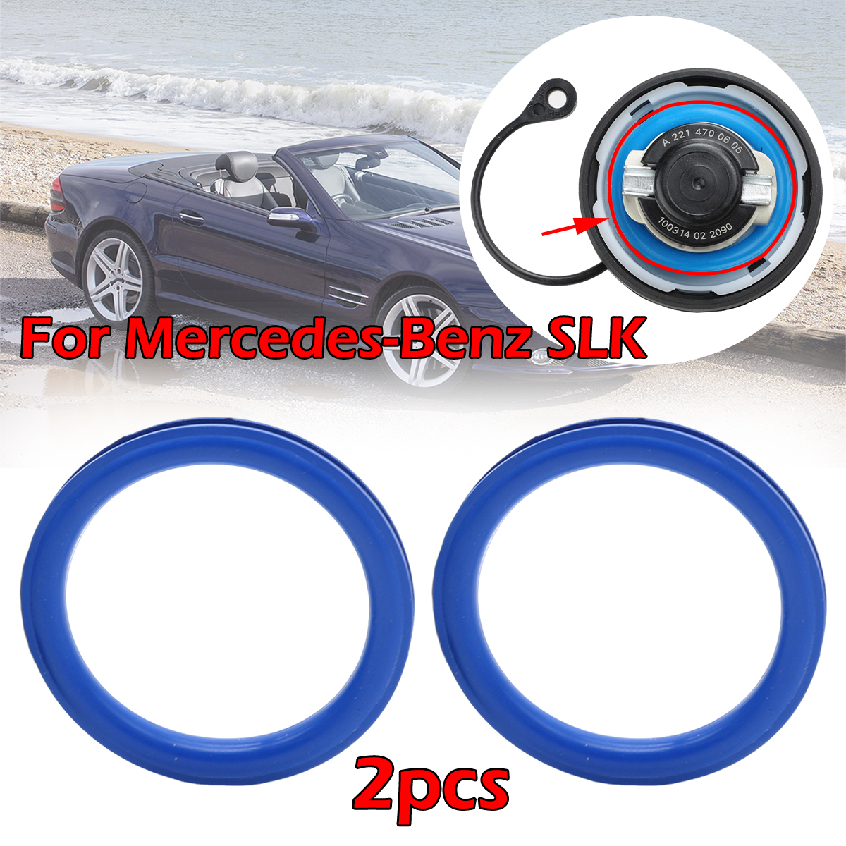 Tank O-Ring Seal - 2Pcs For Mercedes-Benz SL R230 SLC