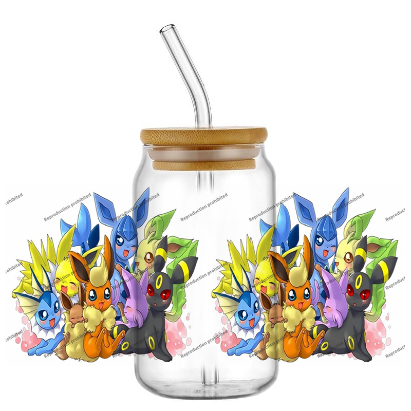 Pokemon pattern UV DTF cup wra - Rdta Tank Glass 评论和价格