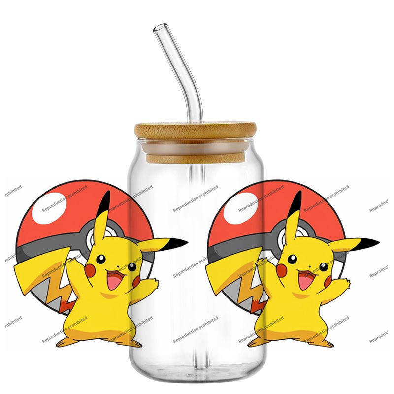 Pokemon pattern UV DTF cup wra - Rdta Tank Glass 评论和价格