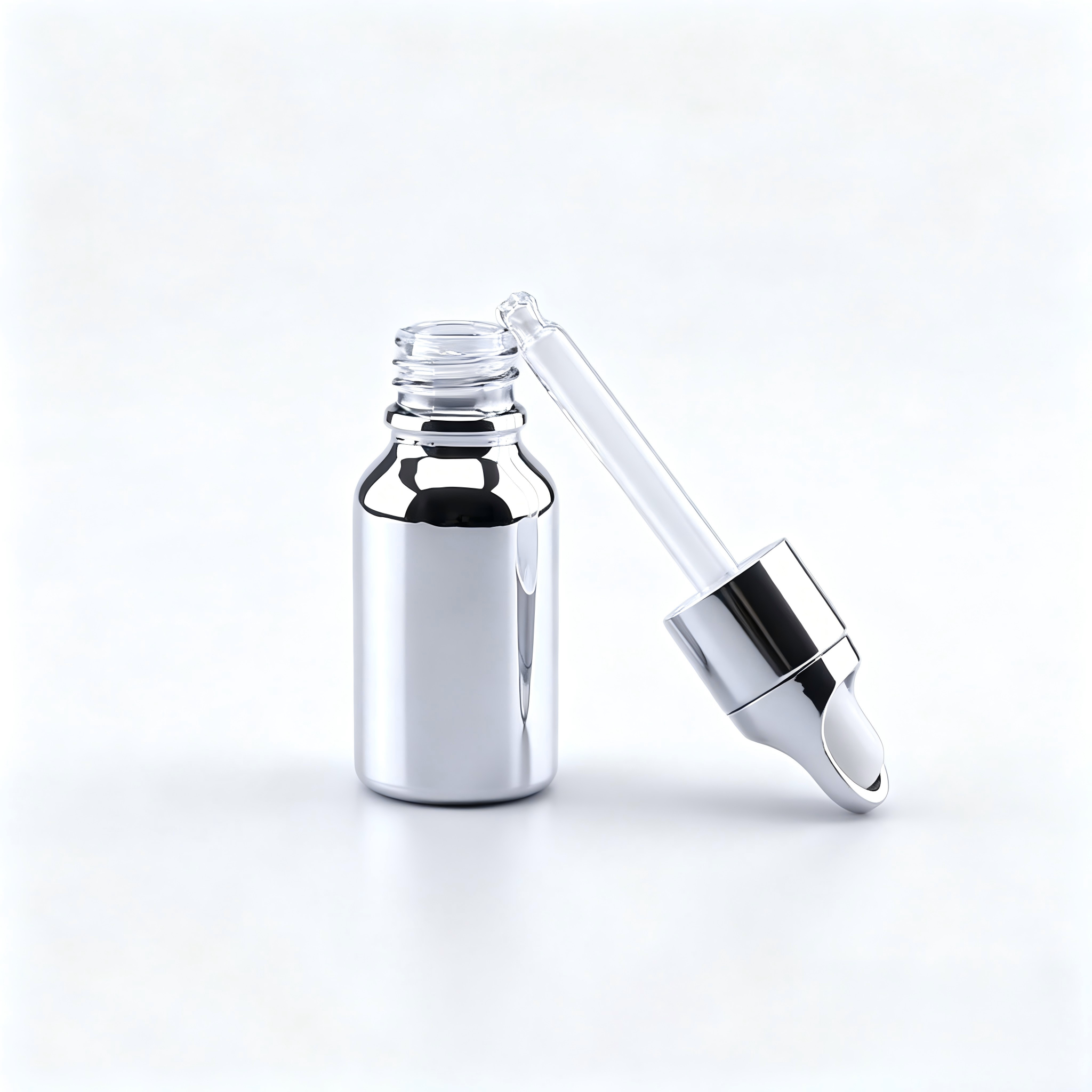10PCS 5 -100ml UV Silvery Glas - Juice Bottle Dropper 评论和价格