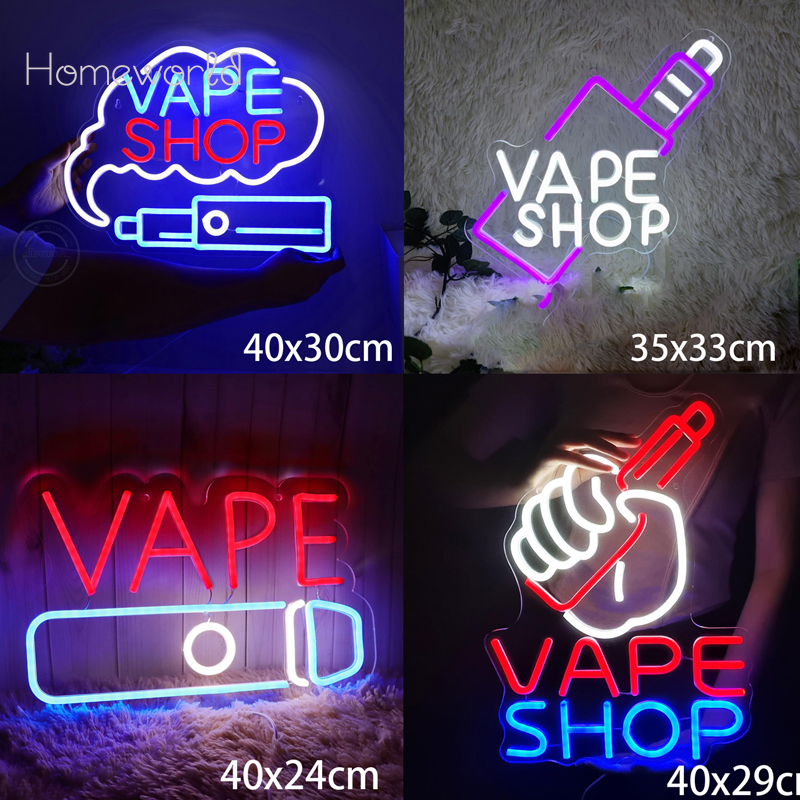 VAPE Shop Neon Sign for Smoke  - Vaping Store 评论和价格