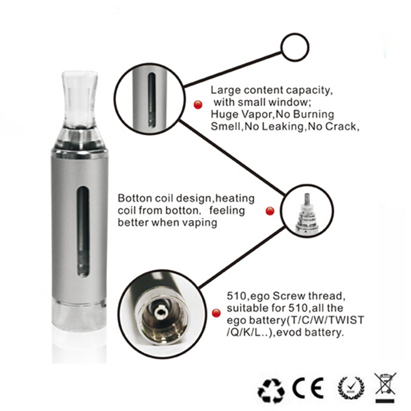 5pcs MT3 2.4ml Atomizer Clearo - Vape Coil Replacement 评论和价格