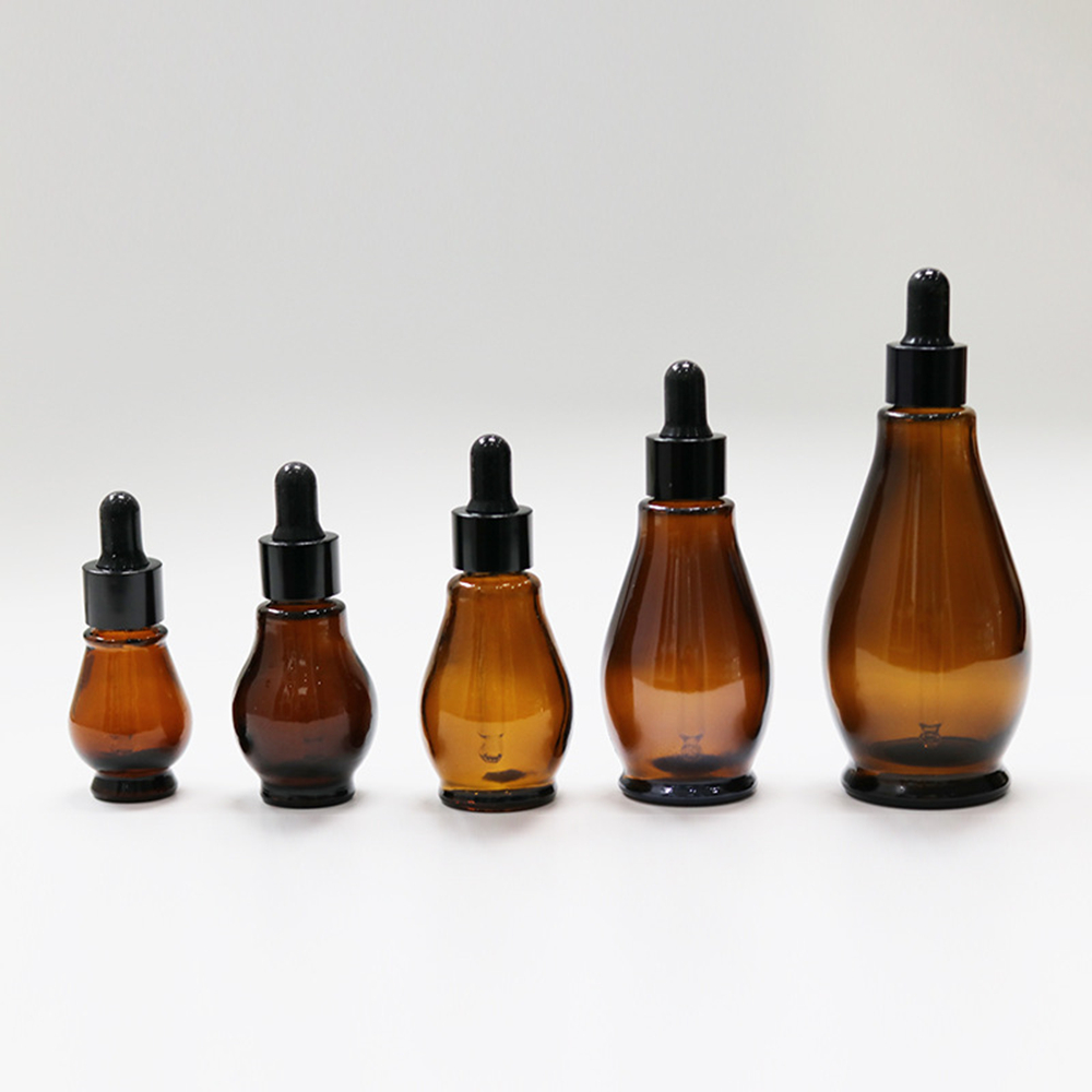 1PC 10/20/30/50/100ml Amber Gl - Juice Bottle Dropper 评论和价格