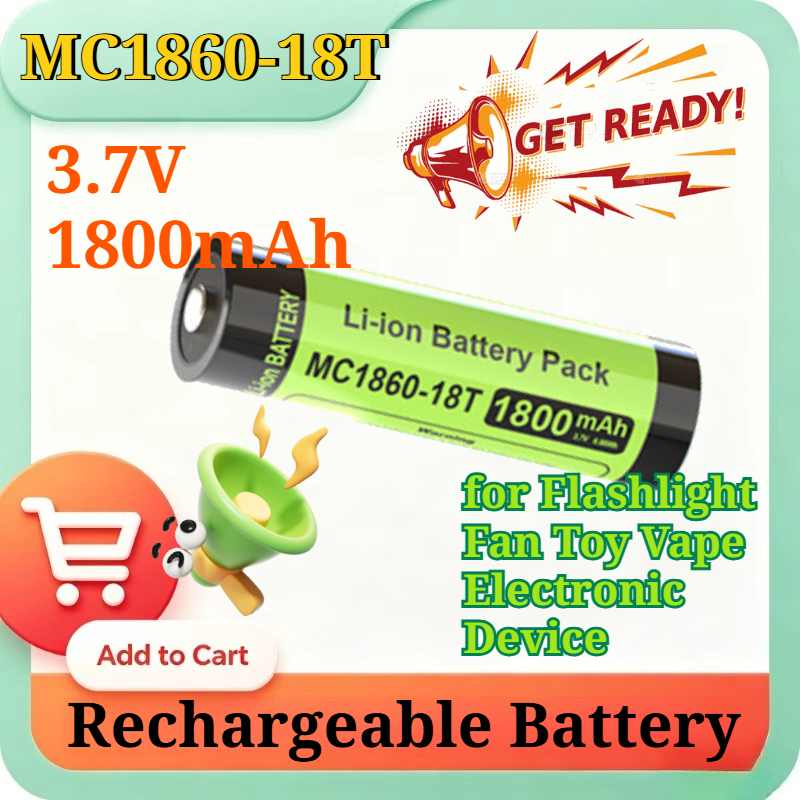 MC1860-18T 3.7V 1800mAh Type-C - Accessories For Vaping 评论和价格