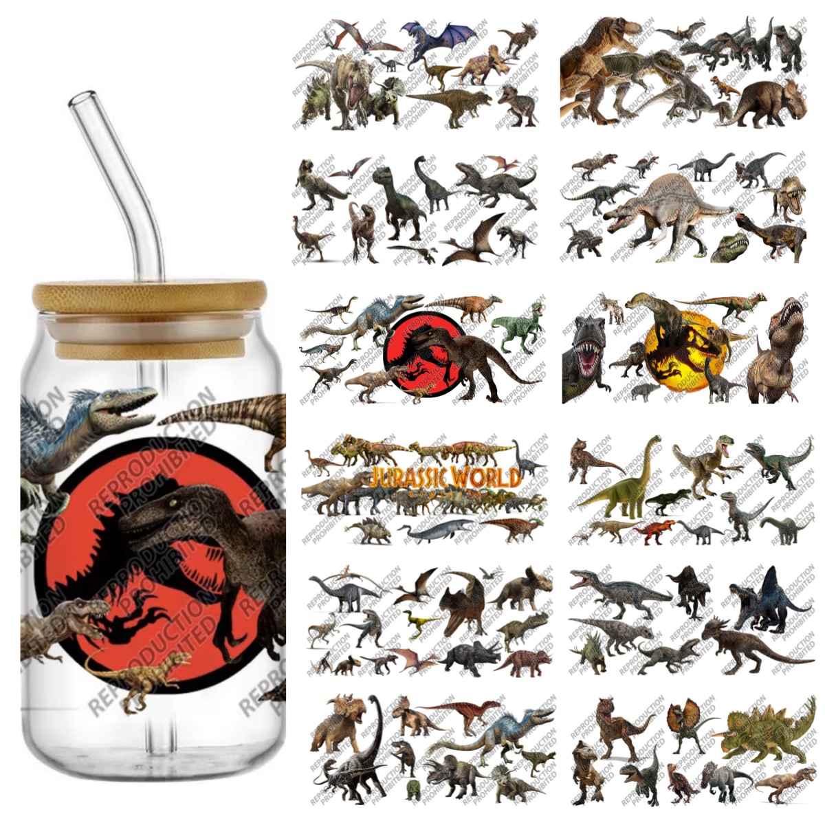 Popular Dinosaur World Design  - Rdta Tank Glass 评论和价格